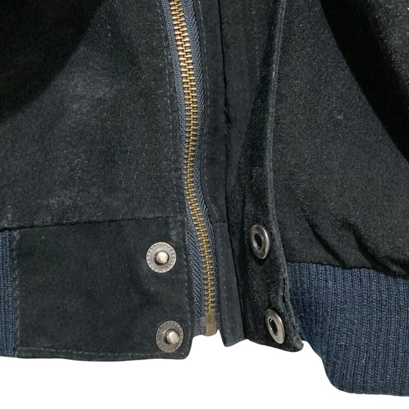 Code Zero Intensity Zip Up Leather Suede Jacket - Picture 9 of 10